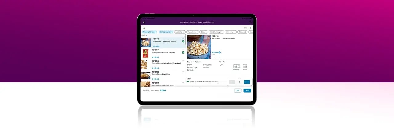 B2B Ordering App for Field Sales Teams