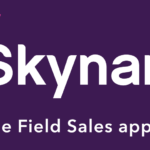 Skynamo logo on purple background