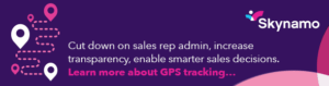 GPS tracking mobile sales app