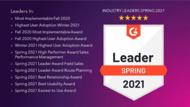 Skynamo G2 awards Field Sales Leader Spring 2021