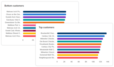 Skynamo Analytics - Skynamo top and bottom customers