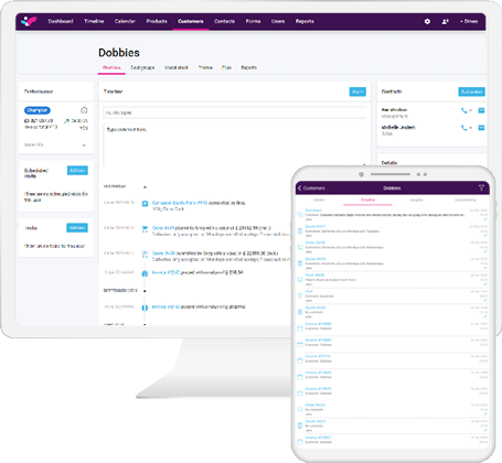 Skynamo customer timeline