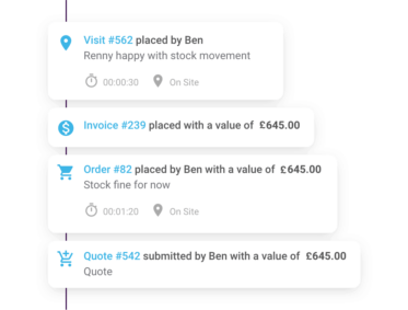 Skynamo customer history