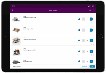 Skynamo Mobile Sales App- new quote