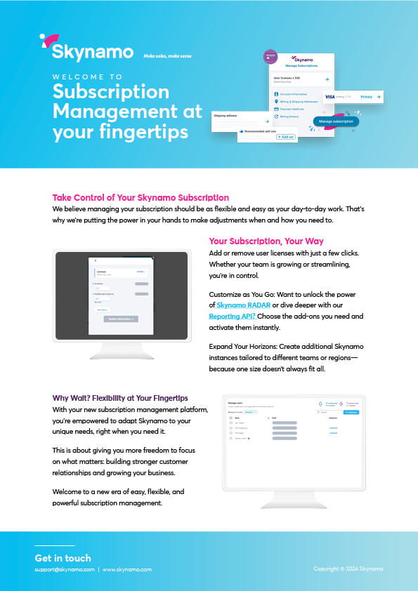 Subscription management