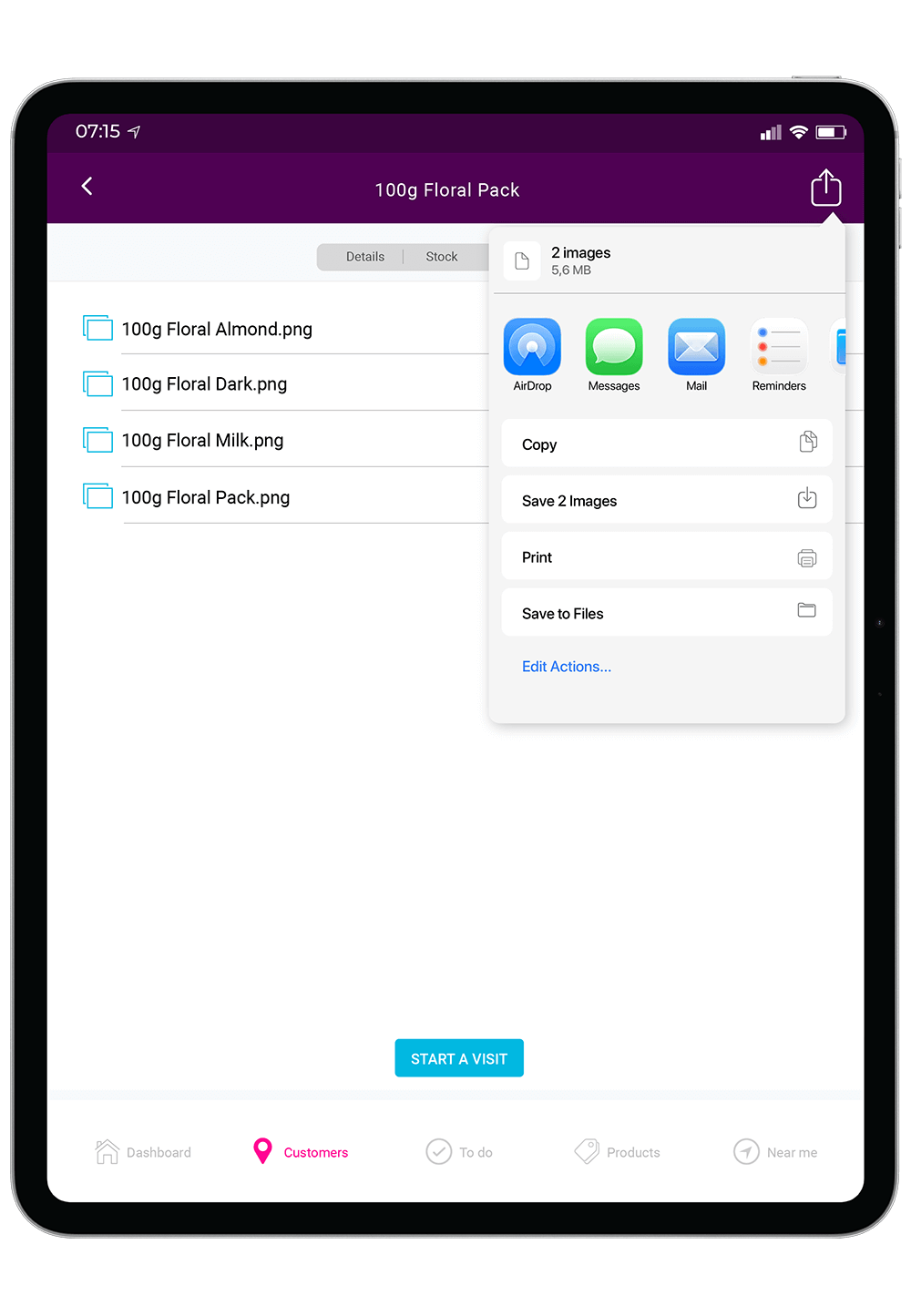 Skynamo Share file feature